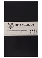 Скетчбук Maxgoodz для акварели черный (А5) (26л) Скетчбук Maxgoodz для акварели черный (А5) (26л)