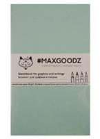 Скетчбук Maxgoodz для графики/письма мятный (А5) (32л) Скетчбук Maxgoodz для графики/письма мятный (А5) (32л)