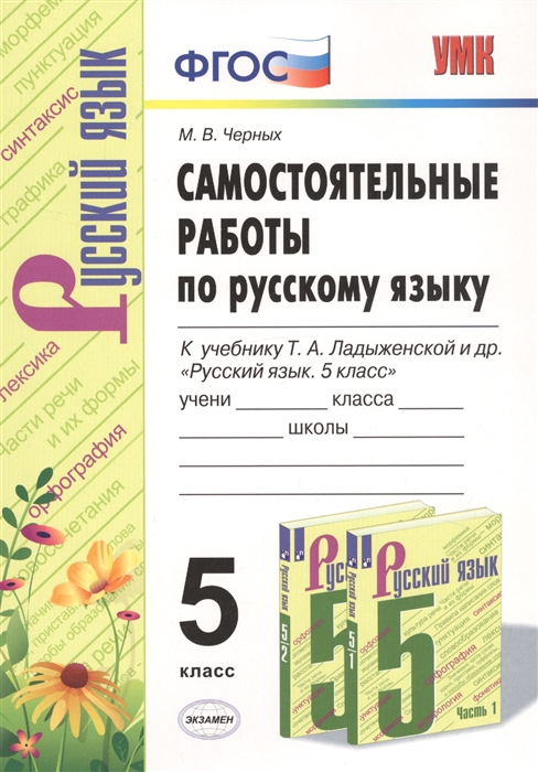 

Самостоятельные работы по русскому языку 5 класс К учебнику Т А Ладыженской и др Русский язык 5 класс