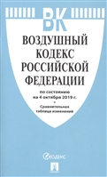 Воздушный кодекс Россйиской Федерации по состоянию на 4 октября 2019 года. +Сранительная таблица изменений Воздушный кодекс Россйиской Федерации по состоянию на 4 октября 2019 года. +Сранительная таблица изменений