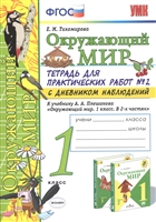 Окружающий мир. 1 класс. Тетрадь для практических работ № 2 с дневником наблюдений. К учебнику А.А. Плешакова Окружающий мир. 1 класс. Тетрадь для практических работ № 2 с дневником наблюдений. К учебнику А.А. Плешакова