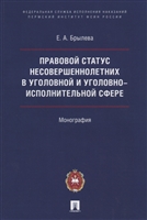 Правовой статус несовершеннолетних в уголовной и уголовно-исполнительной сфере Правовой статус несовершеннолетних в уголовной и уголовно-исполнительной сфере