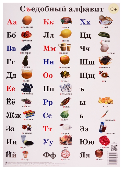 

Плакат Съедобный алфавит