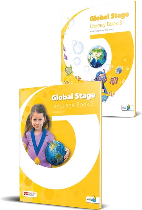 Global Stage 3 Literacy Book 3 and Language Book 3 with Navio App комплект из 2 книг