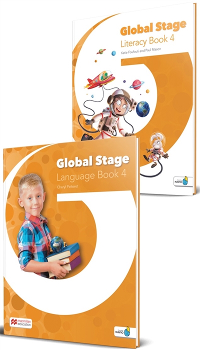 Global Stage 4 Literacy Book 4 and Language Book 4 with Navio App комплект из 2 книг