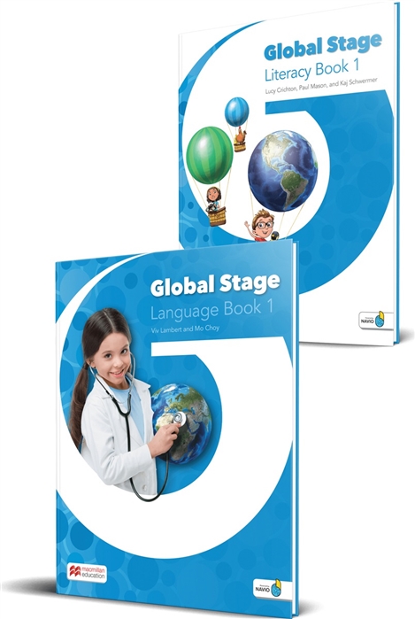 Global Stage 1 Literacy Book 1 and Language Book 1 with Navio App комплект из 2 книг