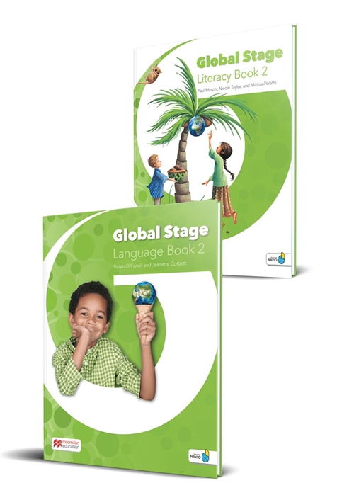 Global Stage 2 Literacy Book 2 and Language Book 2 with Navio App комплект из 2 книг