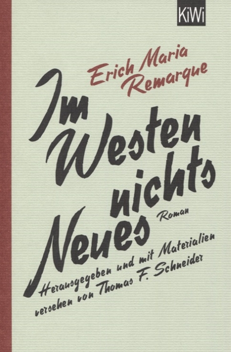

Im Westen nichts Neues