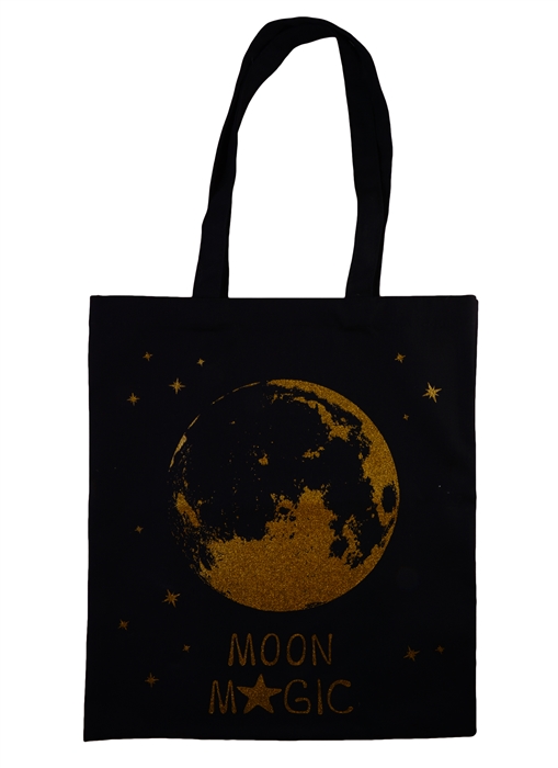 Сумка "Moon magic", золотой глиттер, 40х32 см. «Читай-город»