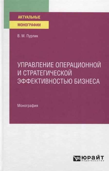

Управление операционной и стратегической эффективностью бизнеса Монография