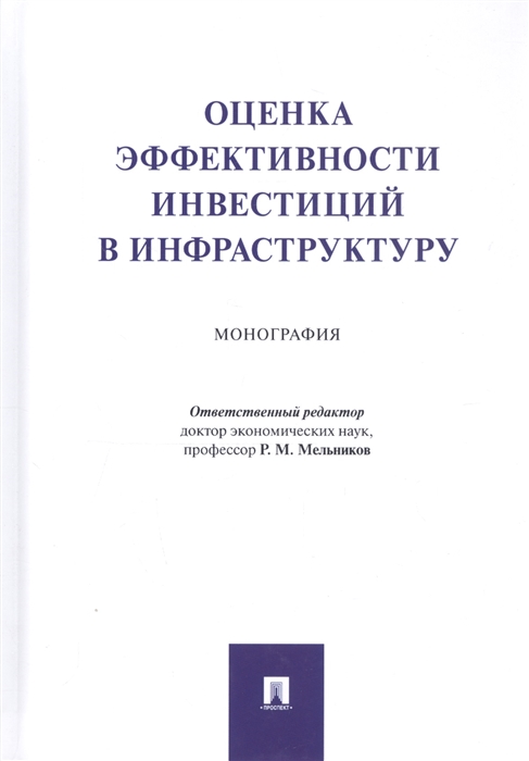

Оценка эффективности инвестиций в инфраструктуру Монография