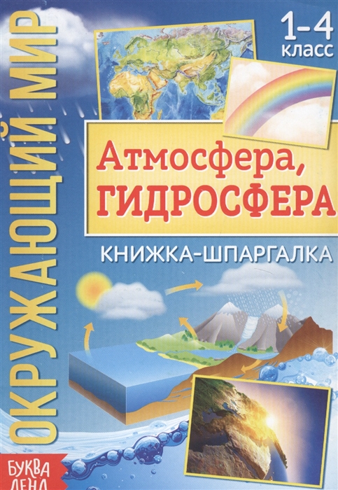 Окружающий мир Атмосфера гидросфера Книжка-шпаргалка для 1-4 класса