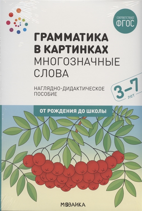 Грамматика в картинках Многозначные слова Наглядно-дидактическое пособие