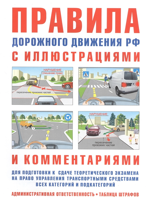 

Правила дорожного движения РФ с иллюстрациями и комментариями. Ответственность водителей (таблица штрафов и наказаний)
