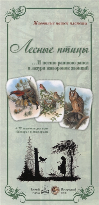 

Животный мир Лесные птицы 72 карточки для игры Мемори и викторины