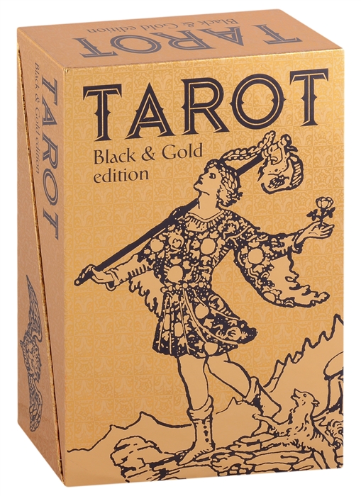 

Tarot Black Gold edition Таро Черное на Золоте 78 карт и книга на английском языке