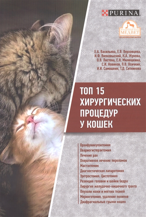 Топ 15 хирургических процедур у кошек