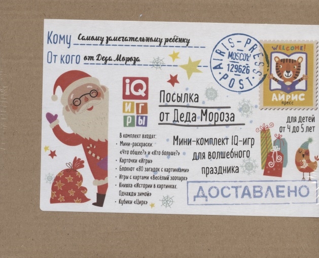 

Посылка От Деда Мороза Для детей от 4 до 5 лет Мини-комплект IQ-игр для волшебного праздника