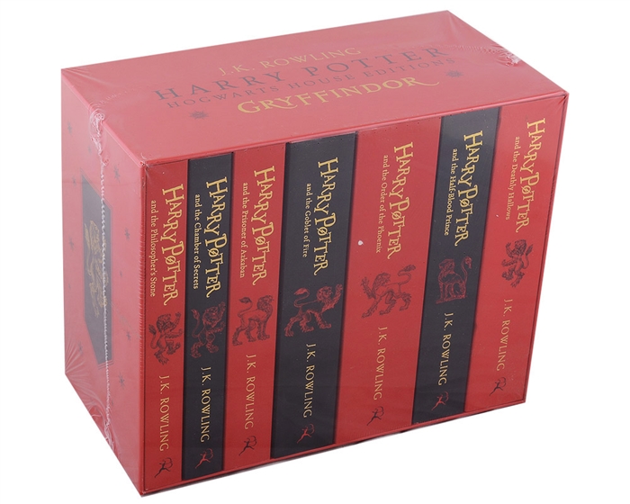 Harry Potter Gryffindor House Editions Paperback Box Set комплект из 7 книг