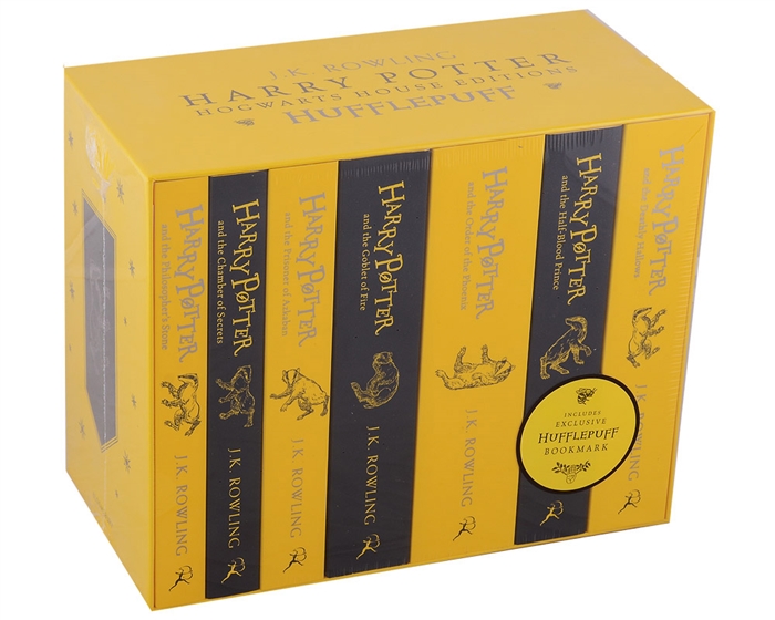 Harry Potter Hufflepuff House Editions Paperback Box Set комплект из 7 книг