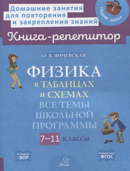 

Физика в таблицах и схемах Все темы школьной программы 7-11 классы