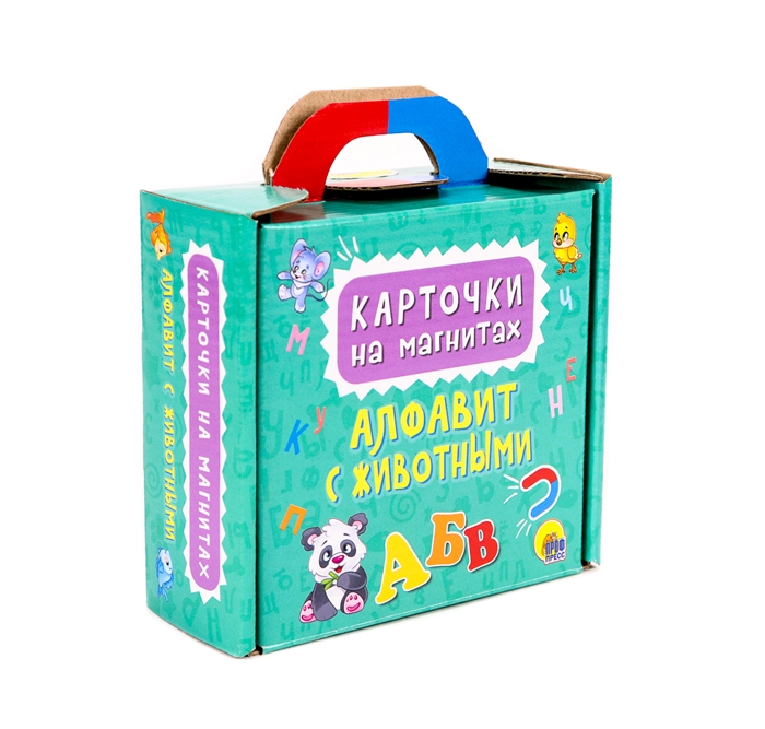

Карточки на магнитах Алфавит с животными