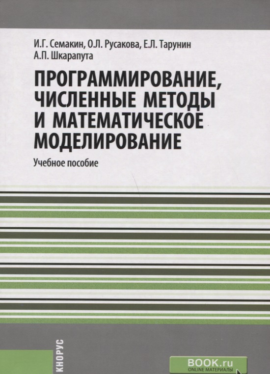 Математическое моделирование численные методы и комплексы программ