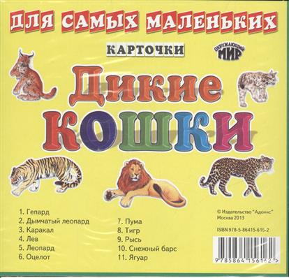 Карточки для самых маленьких. Дикие кошки Карточки для самых маленьких. Дикие кошки