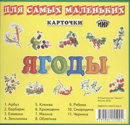 Карточки для самых маленьких. Ягоды Карточки для самых маленьких. Ягоды