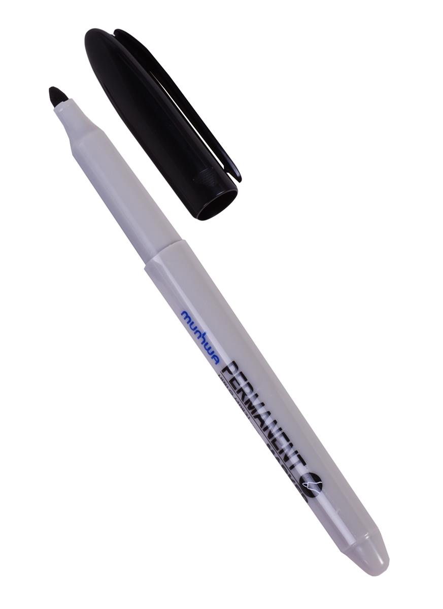 Страница маркера. MUNHWA Pen Black. Профессиональные маркеры. Ручка черная перманентная. Чёрный профессиональный фломастеры.