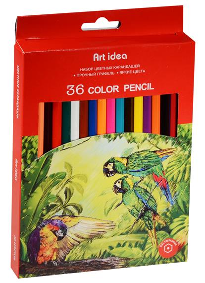 Карандаши цветные 36цв к/к, подвес, Art idea Карандаши цветные 36цв к/к, подвес, Art idea